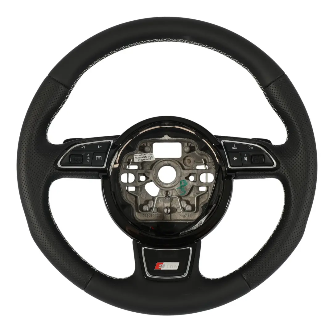 Volant S-Line NEUF Cuir Noir Palettes Changement Vitesse pour Audi Q5 8R à propos du numéro de pièce 8K0419091AC Audi Q5 8R Volant S-Line NEUF Cuir Noir Palettes Changement Vitesse - SKU 8K0419091AC-1 - Numéro de pièce 8K0419091AC