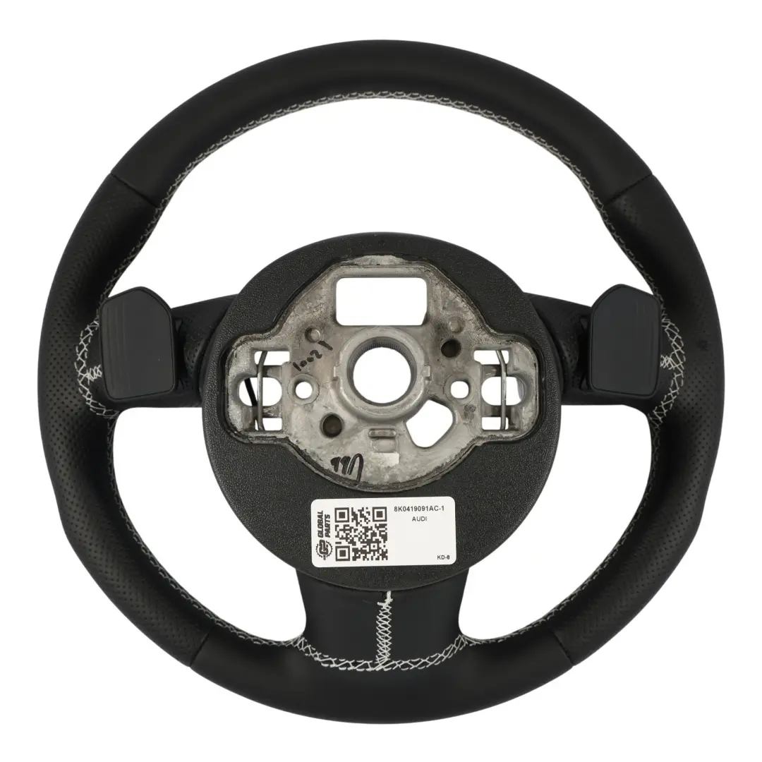 Steering Wheel S-Line NEW Black Leather Paddle Shift to Audi Q5 8R with Part number 8K0419091AC Audi Q5 8R Steering Wheel S-Line NEW Black Leather Paddle Shift - SKU 8K0419091AC-1 - Part number 8K0419091AC