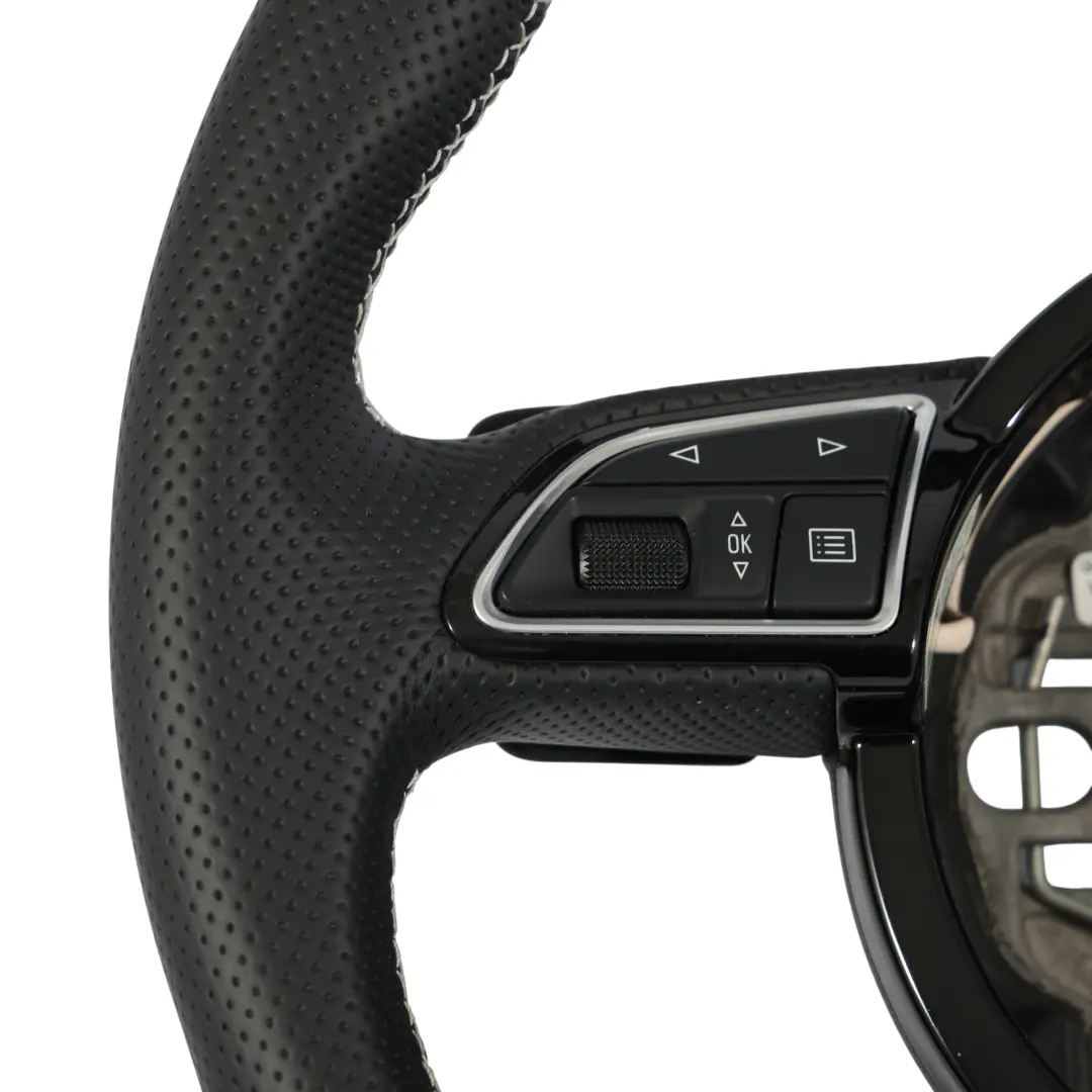 Audi Q5 8R Steering Wheel S-Line NEW Black Leather Paddle Shift - SKU 8K0419091AC-1 - Part number 8K0419091AC