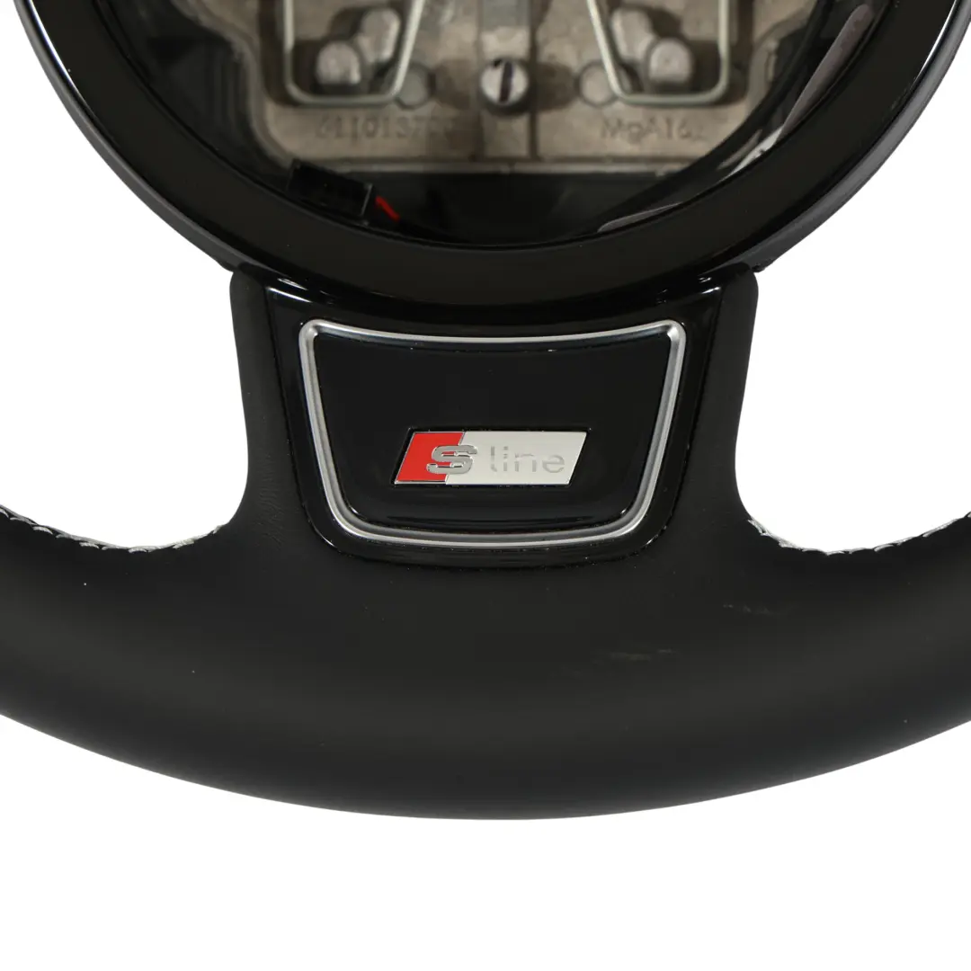 Lenkrad S-Line NEU Schwarz Leder Schaltwippen für Audi Q5 8R mit Teilenummer 8K0419091AC Audi Q5 8R Lenkrad S-Line NEU Schwarz Leder Schaltwippen - SKU 8K0419091AC-1 - Teilenummer 8K0419091AC