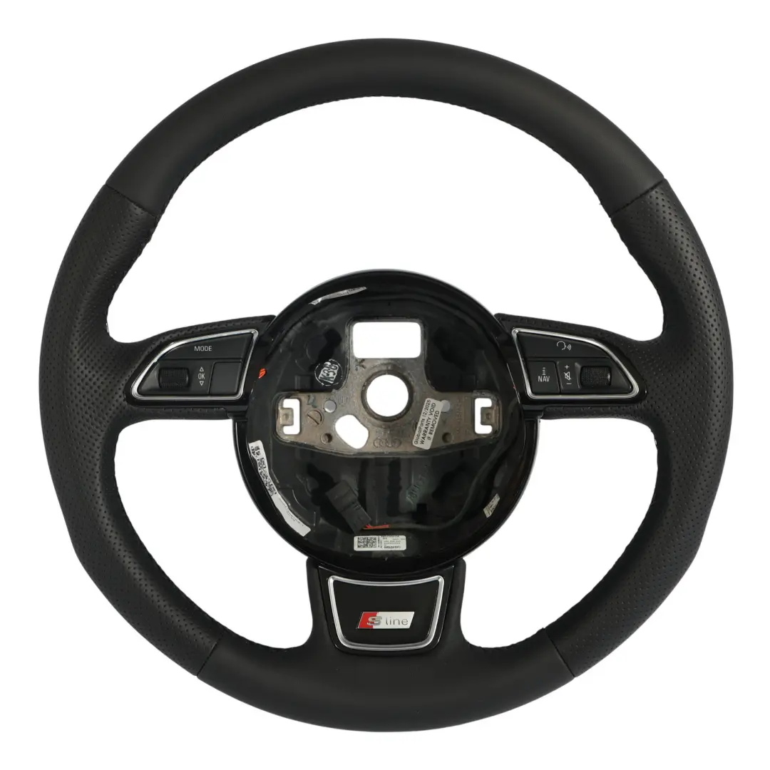 Steering Wheel S-Line NEW Black Leather to Audi A4 B8 A5 8T Q5 8R with Part number 8K0419091CA Audi A4 B8 A5 8T Q5 8R Steering Wheel S-Line NEW Black Leather - SKU 8K0419091CA-1 - Part number 8K0419091CA