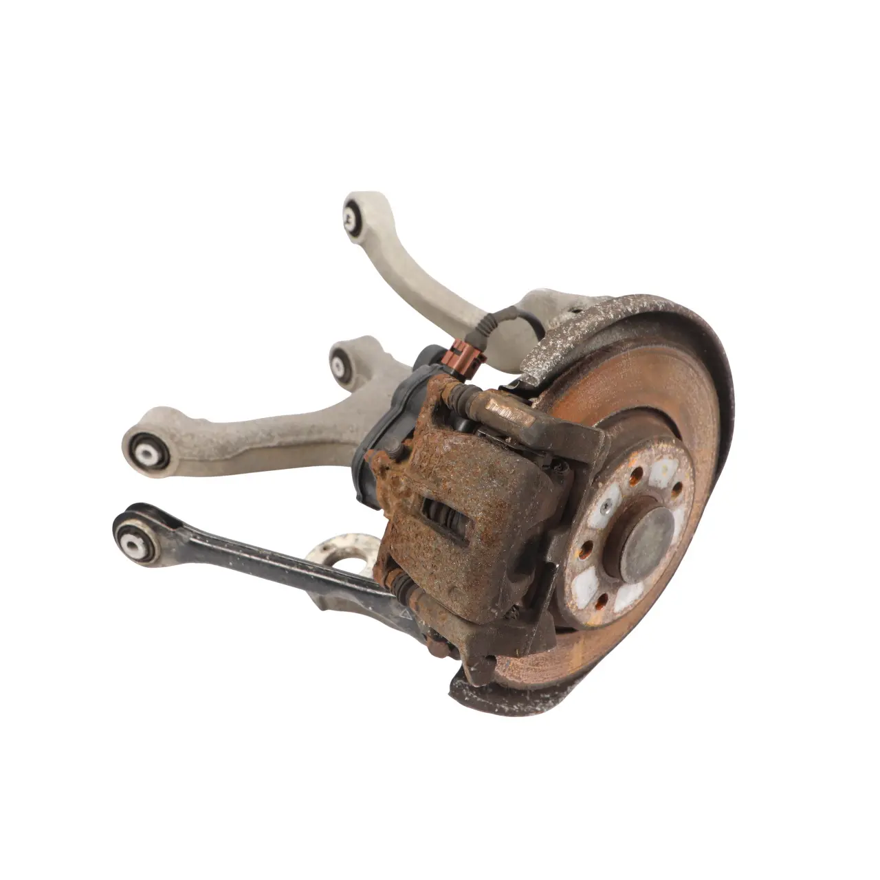 Audi A5 8F Rear Suspension Leg Left N/S Wheel Bearing Carrier Brake Disc Caliper