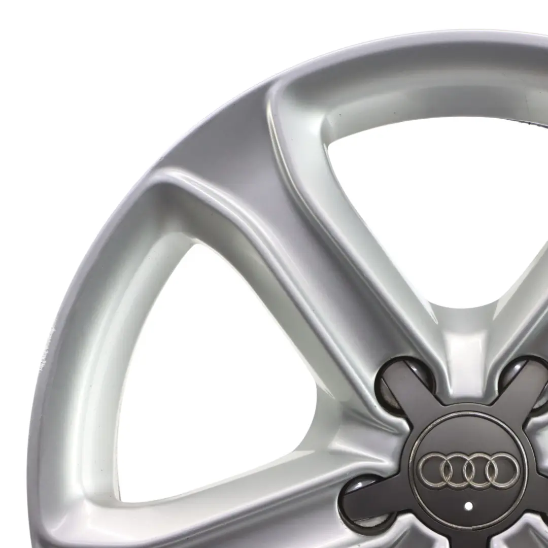 Audi A4 B8 8K Argento Cerchio In Lega 17" ET:45 7,5J Star Spoke - SKU 8K0601025CE-1 - Numero di parte 8K0601025CE