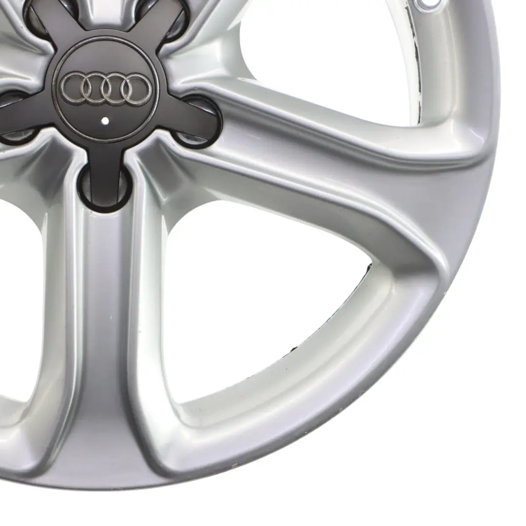 Audi A4 B8 8K Silberne Leichtmetallfelge 17" ET:45 7,5J Sternspeiche - SKU 8K0601025CE-1 - Teilenummer 8K0601025CE