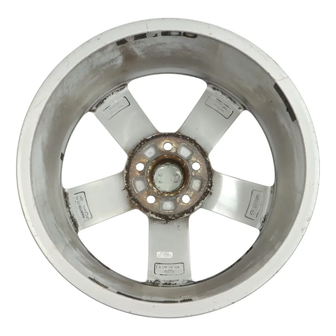 Audi A4 B8 8K Cerchio In Lega Argento 18" ET:47 8J Star Spoke - SKU 8K0601025Q-1 - Numero di parte 8K0601025Q