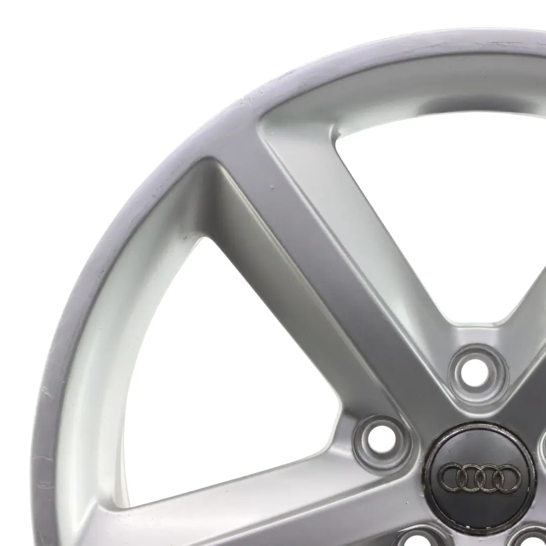 Audi A4 B8 8K Srebrna Felga Aluminiowa 18" ET:47 8J Star Spoke - SKU 8K0601025Q-1 - Numer Części 8K0601025Q