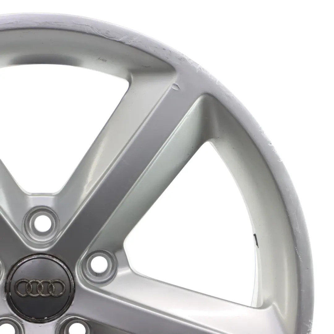 Audi A4 B8 Silberne Alufelge 18" ET:47 8J Sternspeiche - SKU 8K0601025Q-1 - Teilenummer 8K0601025Q