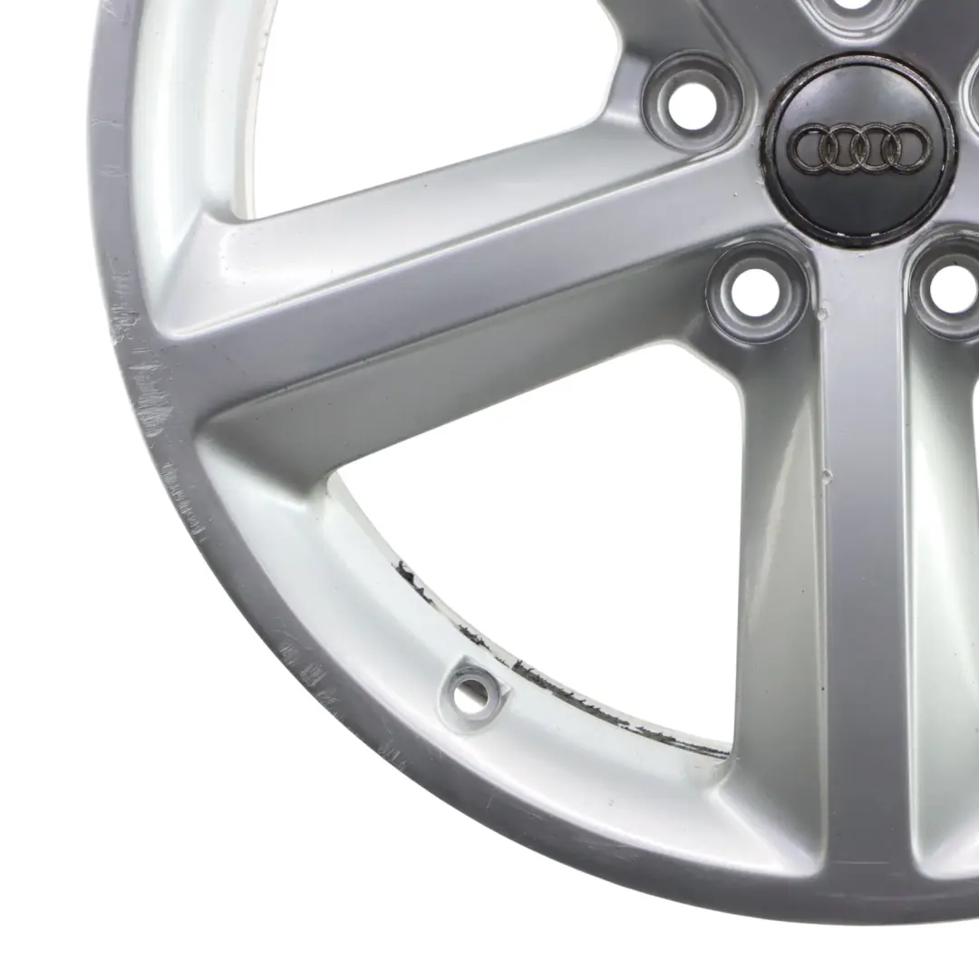 Audi A4 B8 Silberne Alufelge 18" ET:47 8J Sternspeiche - SKU 8K0601025Q-1 - Teilenummer 8K0601025Q