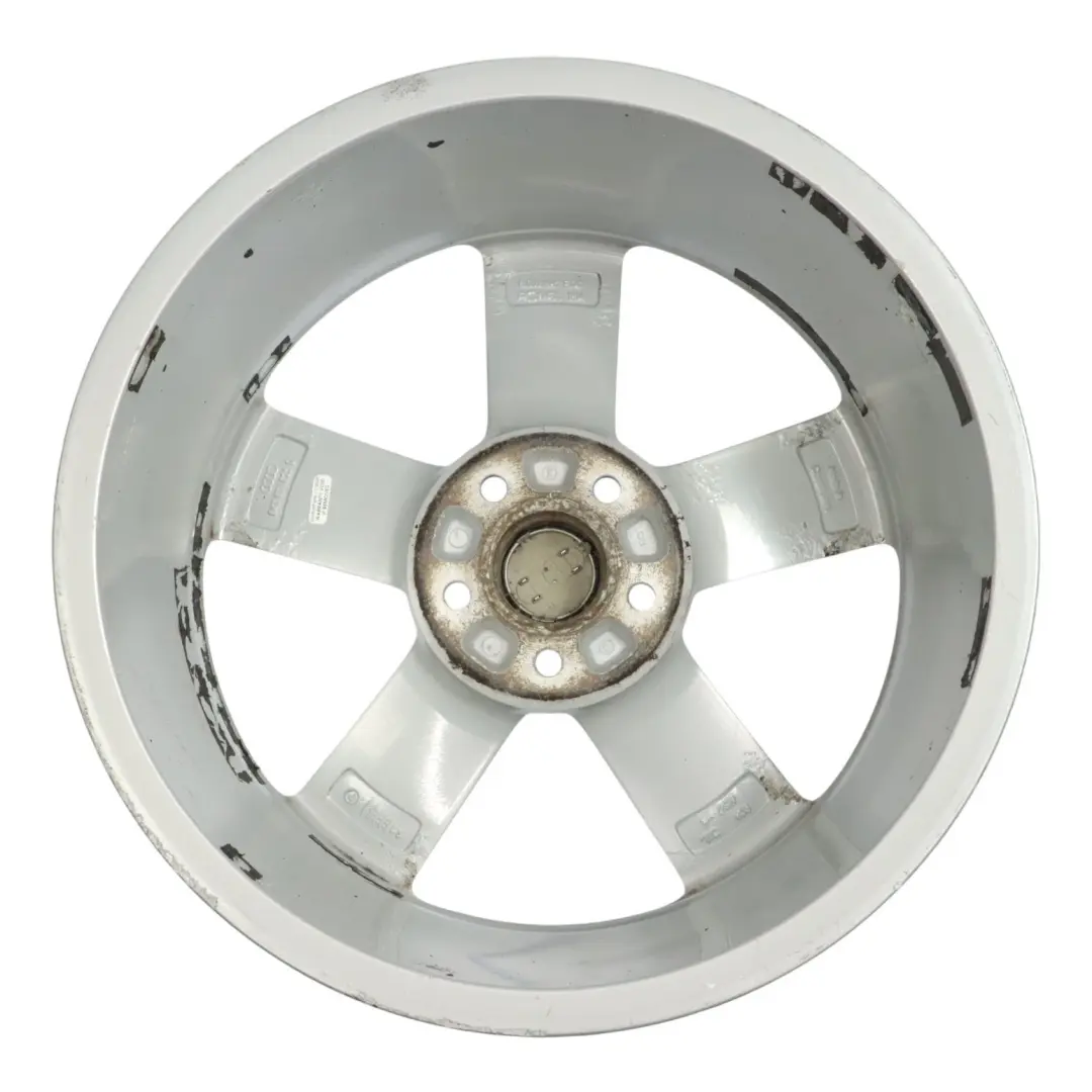 Audi A4 B8 8K Silver Wheel Alloy Rim 18" ET:47 8J Star Spoke - SKU 8K0601025Q-3 - Part number 8K0601025Q