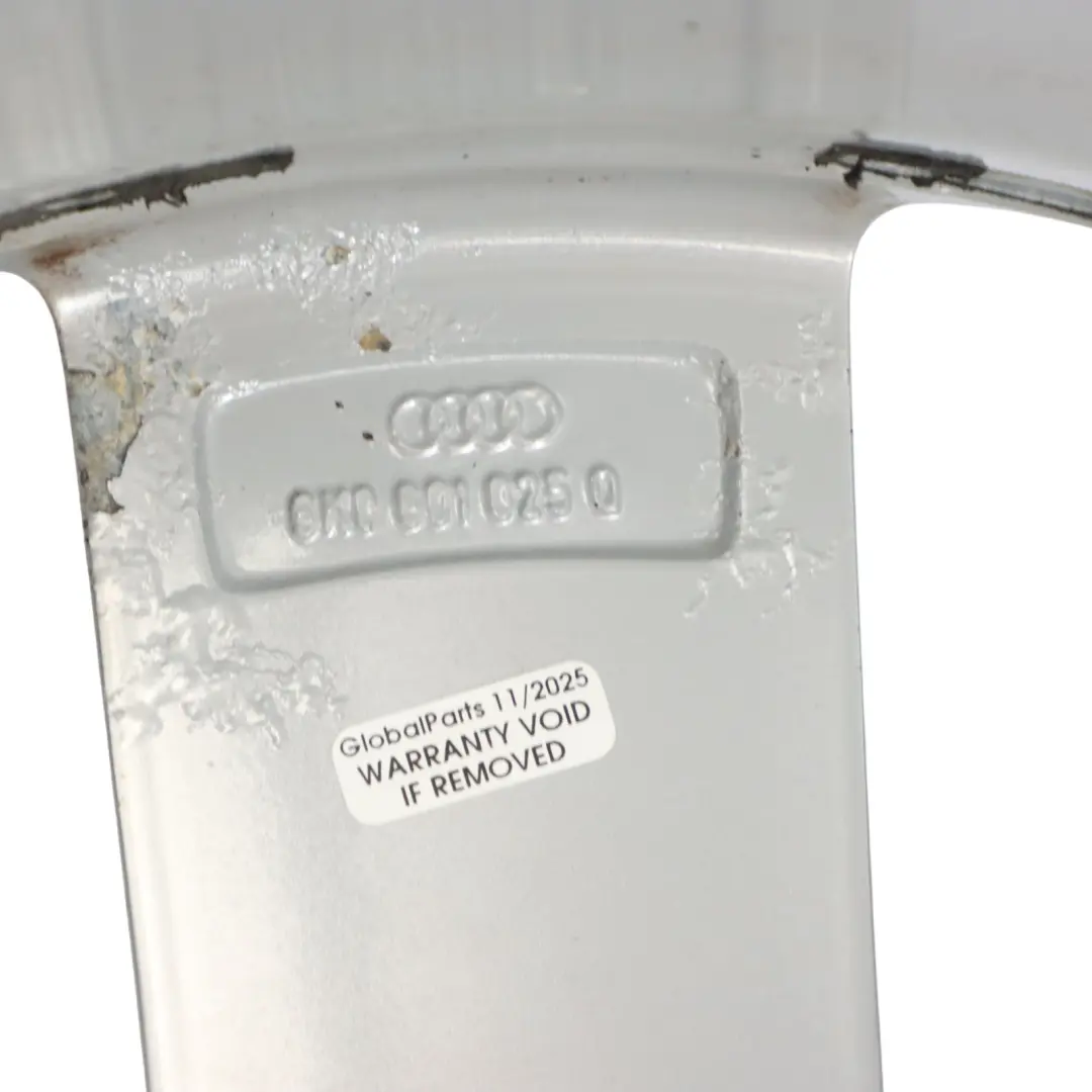 Audi A4 B8 8K Silver Wheel Alloy Rim 18" ET:47 8J Star Spoke - SKU 8K0601025Q-3 - Part number 8K0601025Q