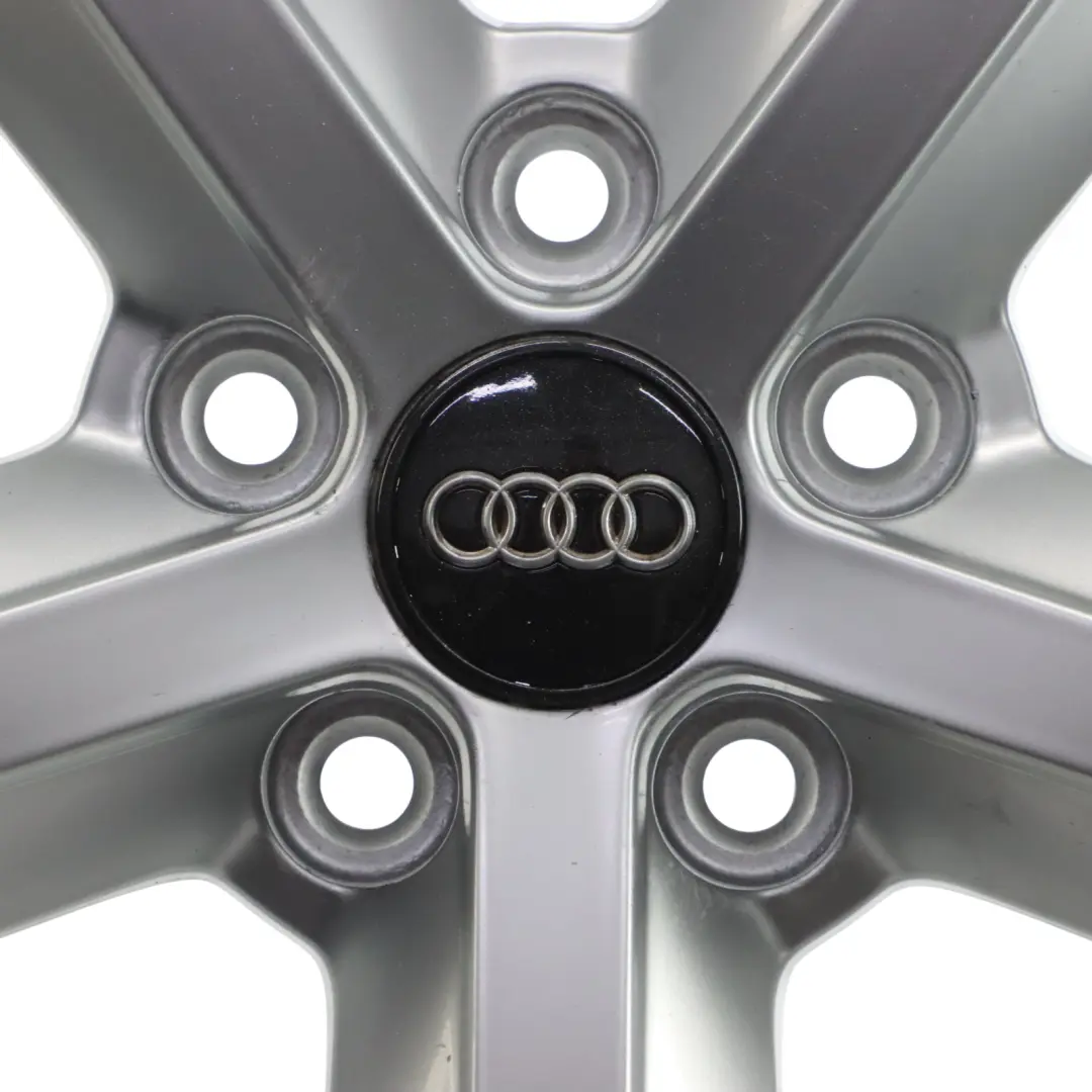Audi A4 B8 8K Silver Wheel Alloy Rim 18" ET:47 8J Star Spoke - SKU 8K0601025Q-3 - Part number 8K0601025Q