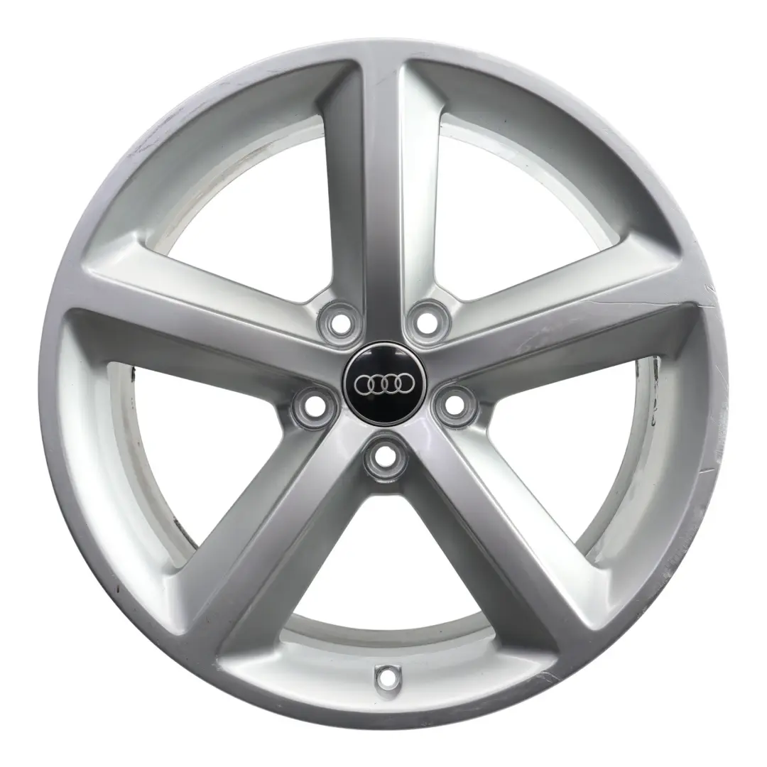 8K Silver Wheel Alloy Rim 18" ET:47 8J Star Spoke to Audi A4 B8 with Part number 8K0601025Q Audi A4 B8 8K Silver Wheel Alloy Rim 18" ET:47 8J Star Spoke - SKU 8K0601025Q-4 - Part number 8K0601025Q