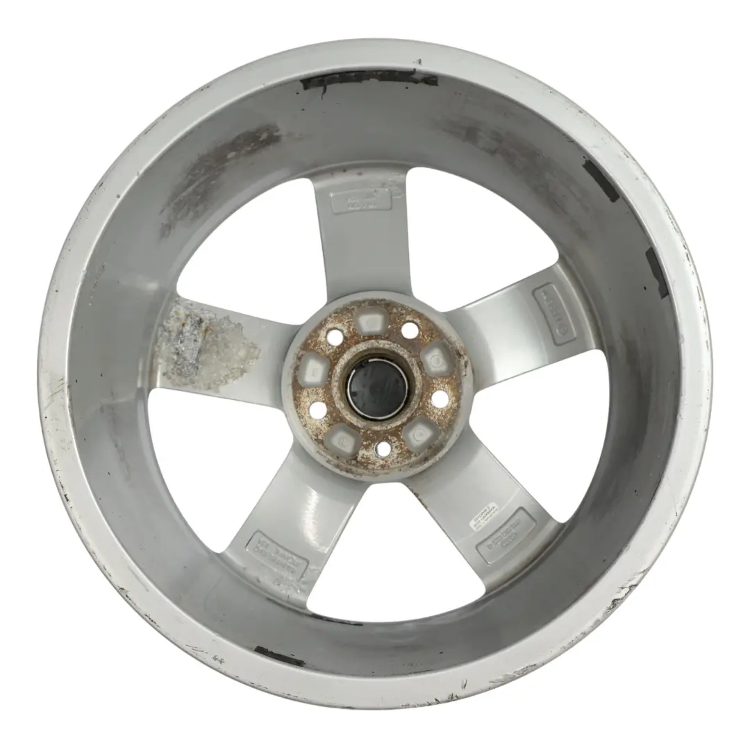 Audi A4 B8 8K Silver Wheel Alloy Rim 18" ET:47 8J Star Spoke - SKU 8K0601025Q-4 - Part number 8K0601025Q