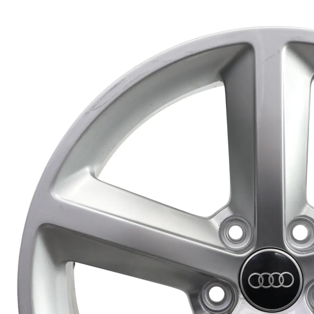 8K Silver Wheel Alloy Rim 18" ET:47 8J Star Spoke to Audi A4 B8 with Part number 8K0601025Q Audi A4 B8 8K Silver Wheel Alloy Rim 18" ET:47 8J Star Spoke - SKU 8K0601025Q-4 - Part number 8K0601025Q