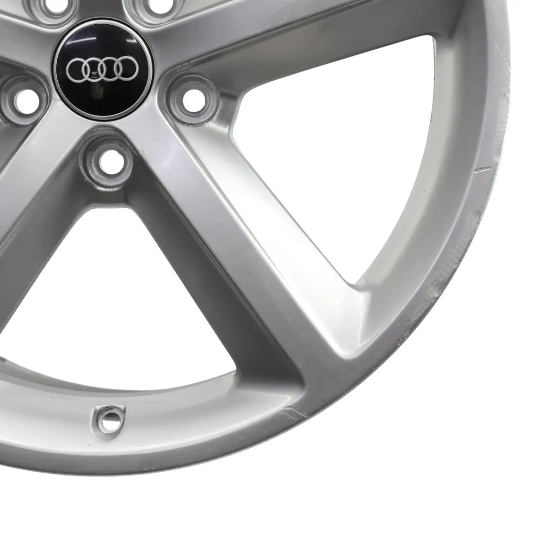 8K Silver Wheel Alloy Rim 18" ET:47 8J Star Spoke to Audi A4 B8 with Part number 8K0601025Q Audi A4 B8 8K Silver Wheel Alloy Rim 18" ET:47 8J Star Spoke - SKU 8K0601025Q-4 - Part number 8K0601025Q
