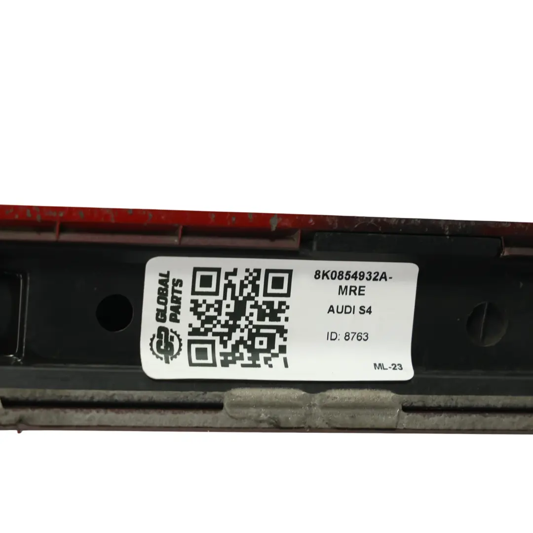 Audi A4 S4 B8 Side Skirt Protection Strip Right O/S Misano Red Pearl - Z3M - SKU 8K0854932A-MRE - Part number 8K0854932A