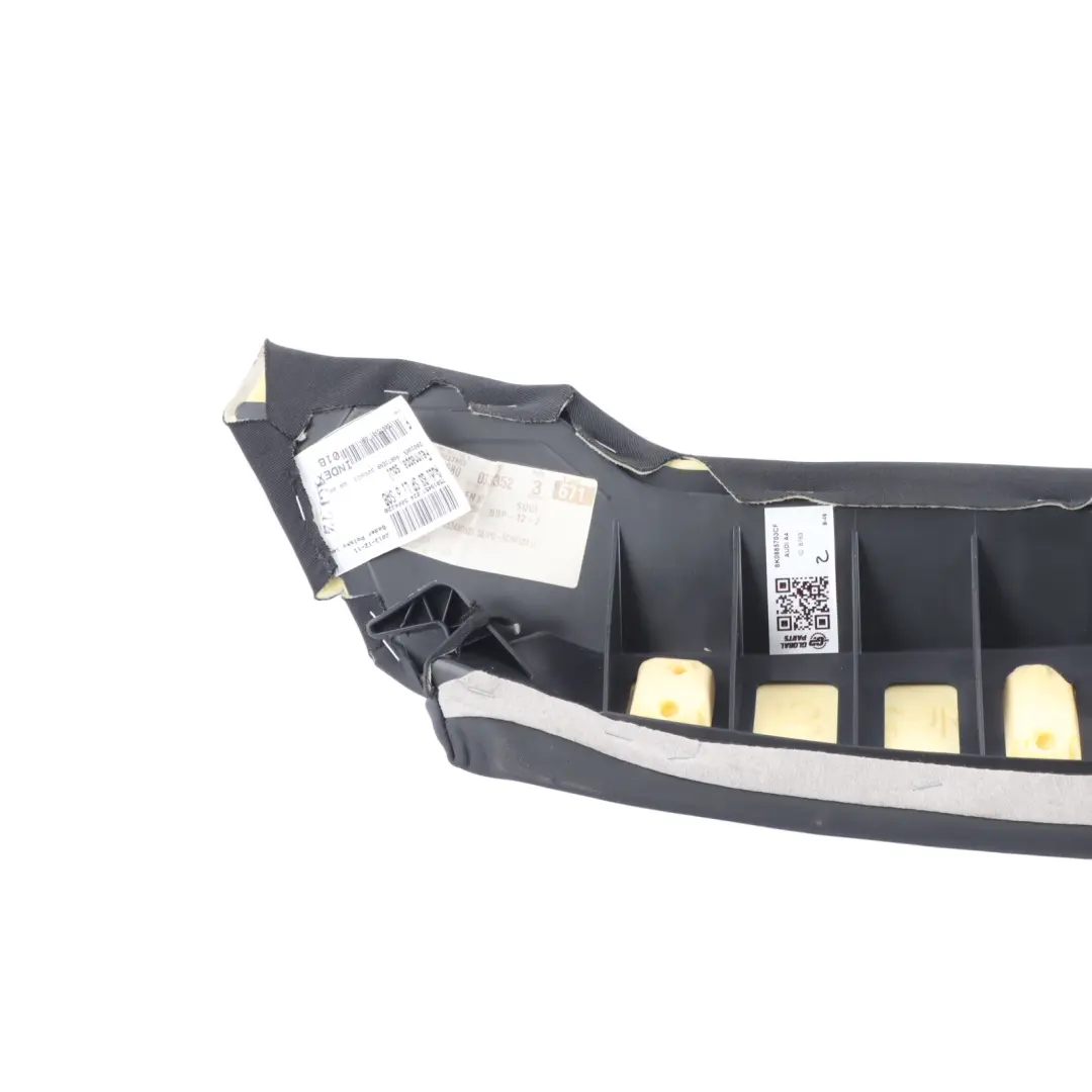 Left N/S Back Seat Panel Side Bolster Black Leather to Audi A4 B8 Rear with Part number 8K0885703CF Audi A4 B8 Rear Left N/S Back Seat Panel Side Bolster Black Leather - SKU 8K0885703CF - Part number 8K0885703CF