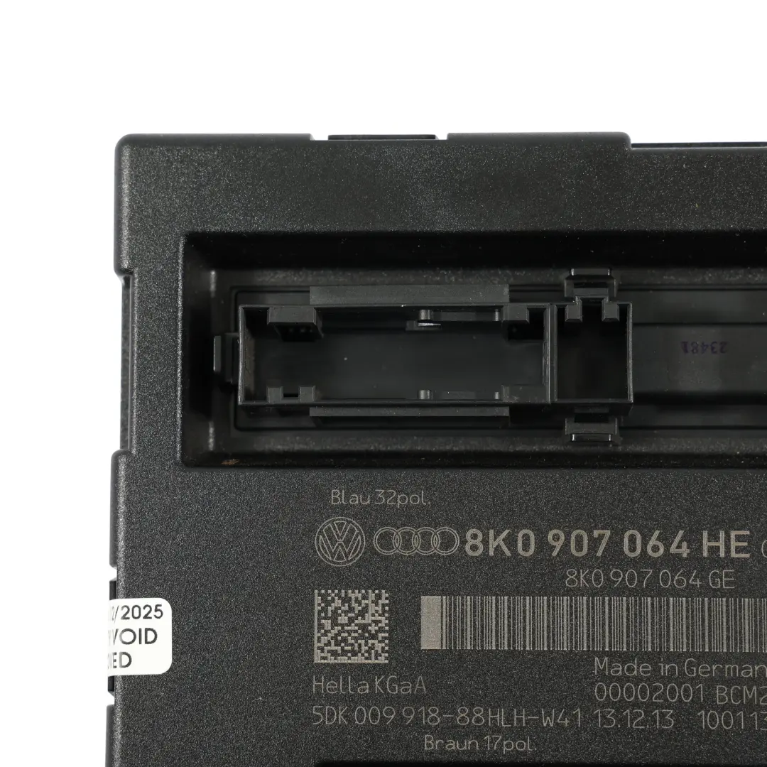 Modulo Controllo Corpo BCM Unità Controllo Comfort 8K0907064DP per Audi A4 B8 con numero di parte 8K0907064HE Audi A4 B8 Modulo Controllo Corpo BCM Unità Controllo Comfort 8K0907064DP - SKU 8K0907064HE - Numero di parte 8K0907064HE