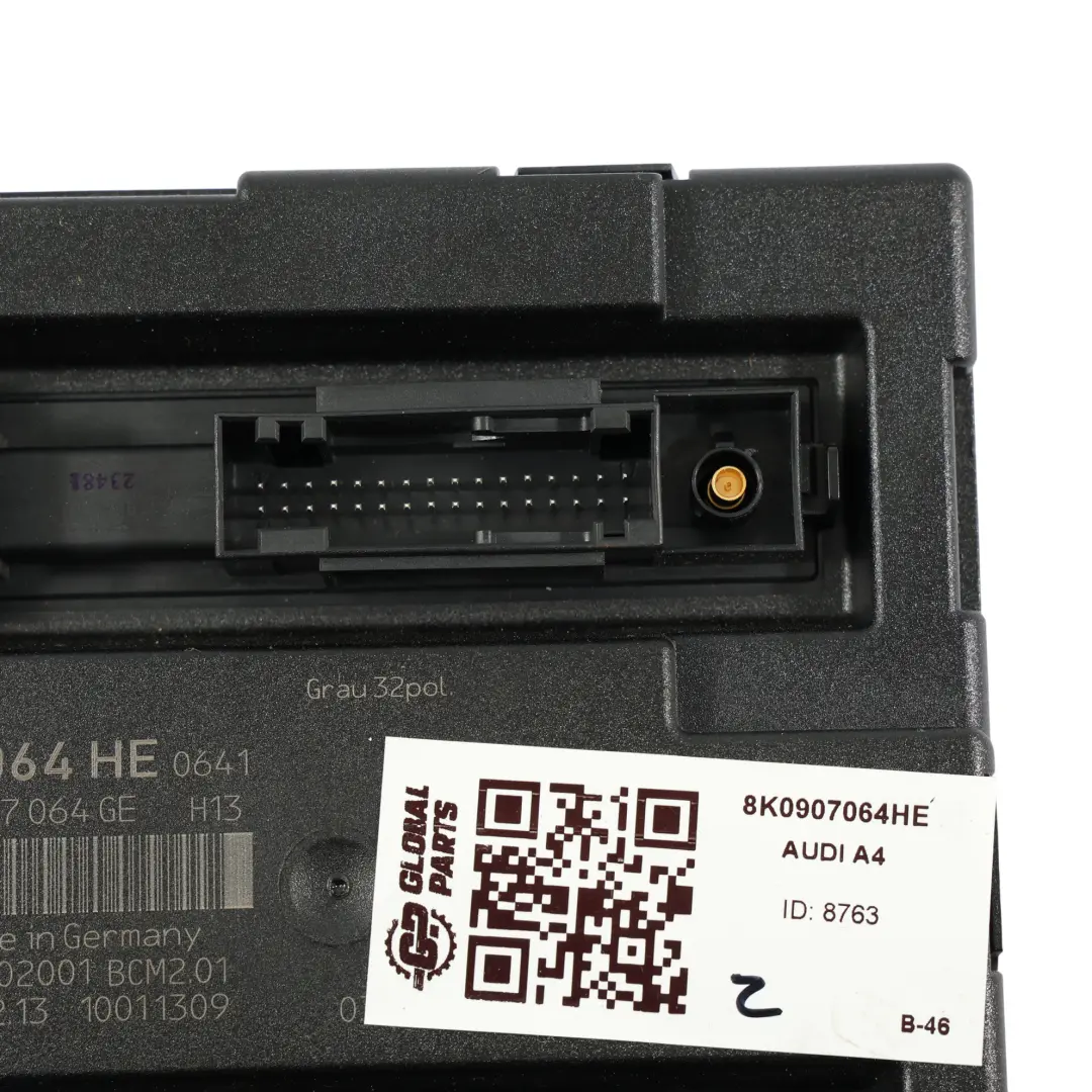 Body Control Modul BCM Komfortsteuergerät 8K0907064DP für Audi A4 B8 mit Teilenummer 8K0907064HE Audi A4 B8 Body Control Modul BCM Komfortsteuergerät 8K0907064DP - SKU 8K0907064HE - Teilenummer 8K0907064HE
