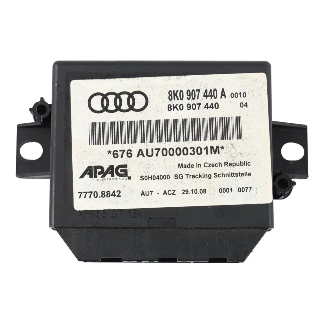 Audi A4 B8 Q7 4L GPS Fahrzeugverfolgung Ortung Steuergerät Modul - SKU 8K0907440A - Teilenummer 8K0907440A