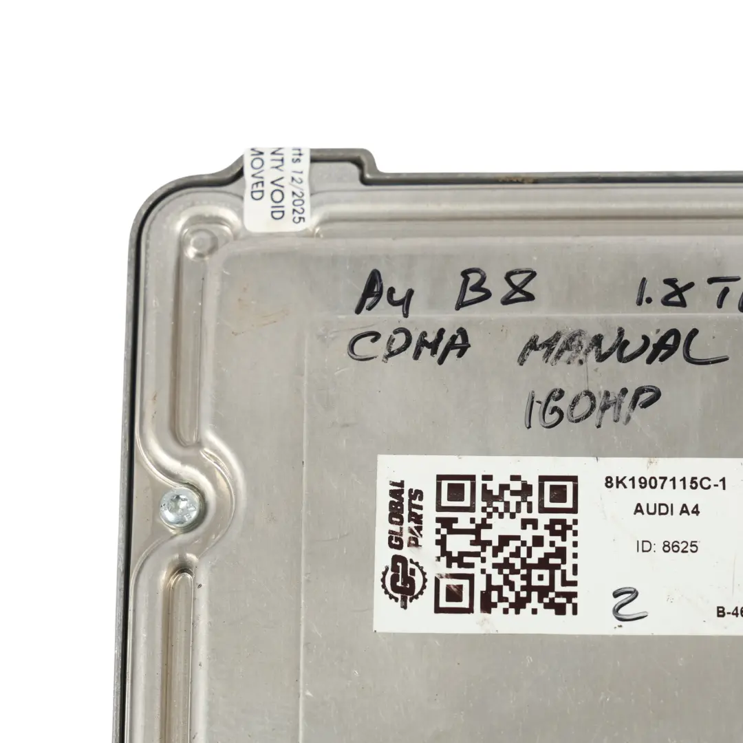 Audi A4 B8 1.8 TFSI CDHA 160HP Motorsteuergerät ECU Kit Manual - SKU 8K1907115C-1 - Teilenummer 8K1907115C
