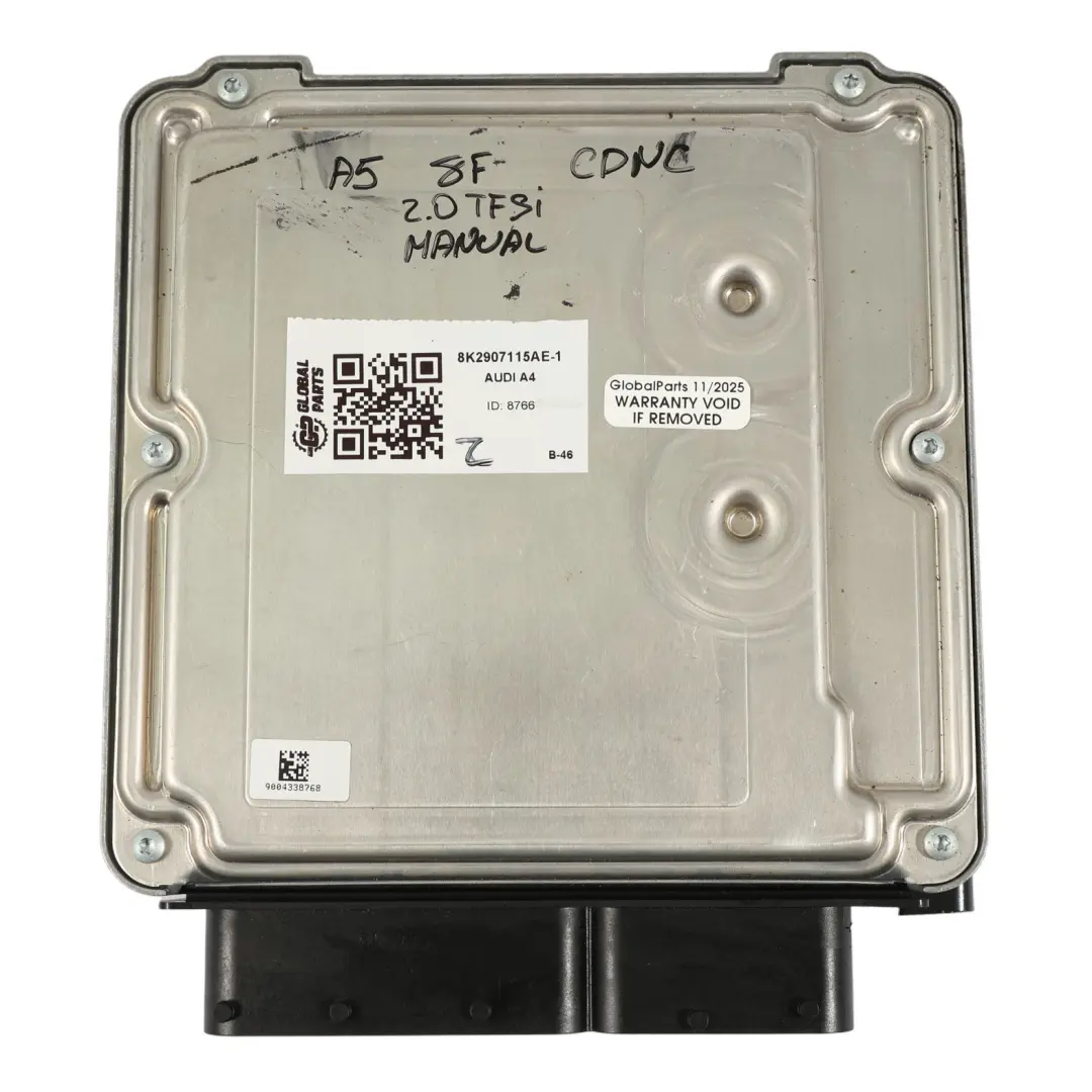 Audi A4 B8 A5 8F 2.0TFSI CDNC 211HP Unità Motore ECU Manuale - SKU 8K2907115AE-1 - Numero di parte 8K2907115AE
