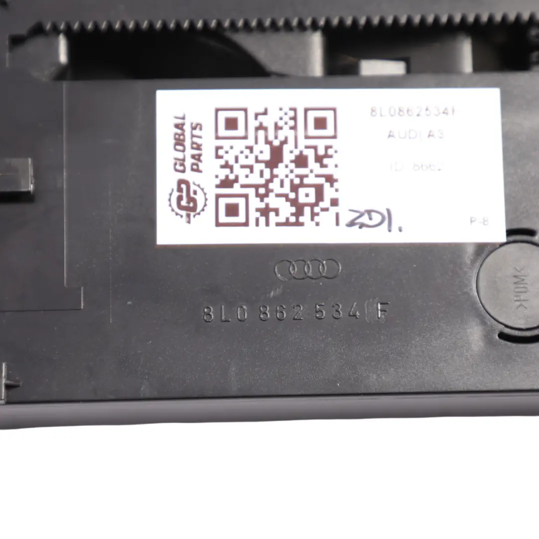 8L Cup Holder Trim Cover Panel Black to Audi A3 S3 with Part number 8L0862534F Audi A3 S3 8L Cup Holder Trim Cover Panel Black - SKU 8L0862534F - Part number 8L0862534F