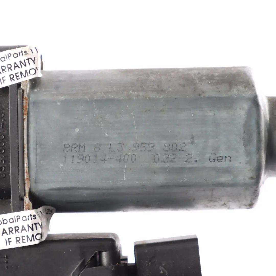 Audi A3 8L 3 Door Window Lifter Motor Regulator Front Right O/S - SKU 8L3959802 - Part number 8L3959802