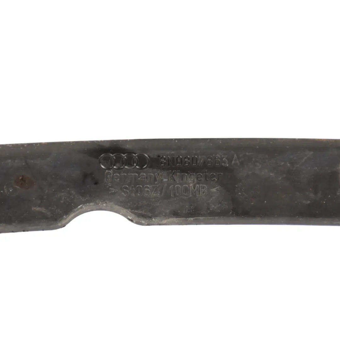 8N Front Bumper Upper Securing Metal Strip Bracket to Audi TT with Part number 8N0807863A Audi TT 8N Front Bumper Upper Securing Metal Strip Bracket - SKU 8N0807863A - Part number 8N0807863A