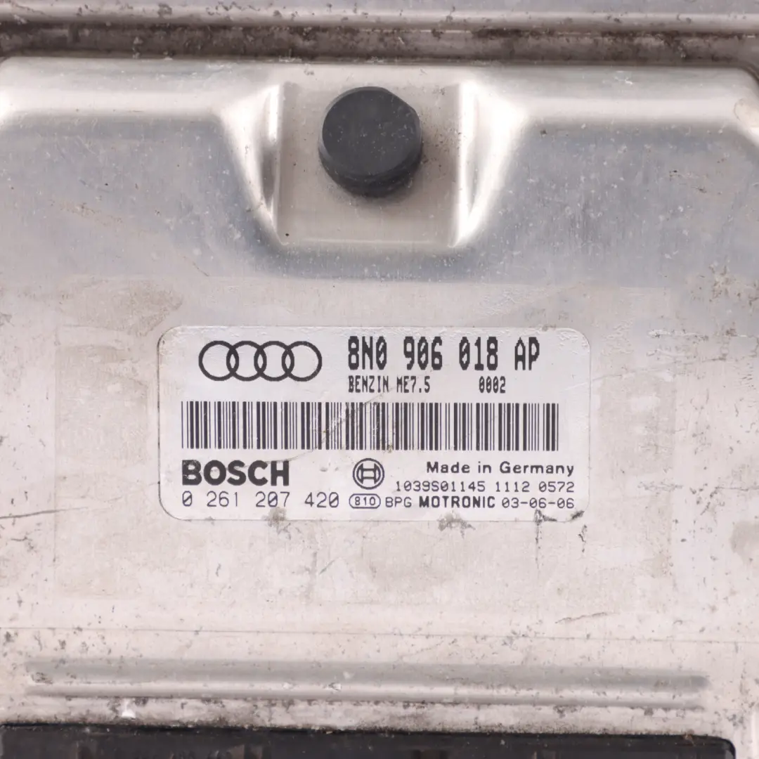 BAM 225HP Petrol Engine Control Unit ECU Manual to Audi S3 8P 1.8T with Part number 8N0906018AP Audi S3 8P 1.8T BAM 225HP Petrol Engine Control Unit ECU Manual - SKU 8N0906018AP-1 - Part number 8N0906018AP