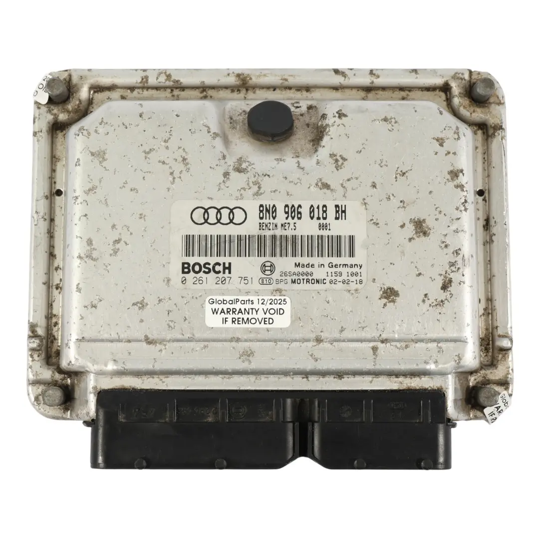 Audi S3 8L 1.8 T BAM Quattro 225HP Benzin Motor ECU Manuelles - SKU 8N0906018BH - Teilenummer 8N0906018BH