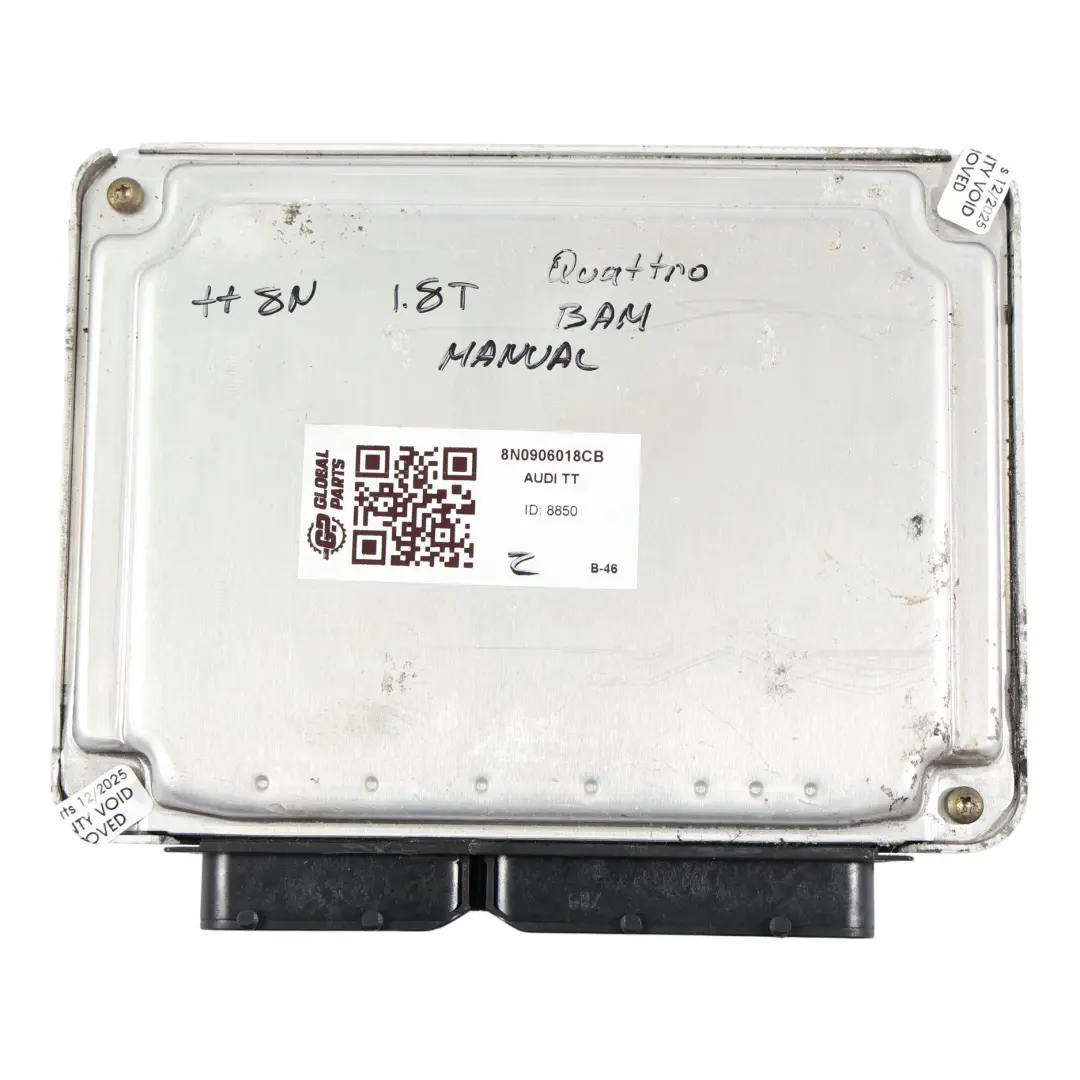 Audi TT 8N 1.8T BAM 224HP Quattro Engine Control Unit ECU Manual - SKU 8N0906018CB - Part number 8N0906018CB