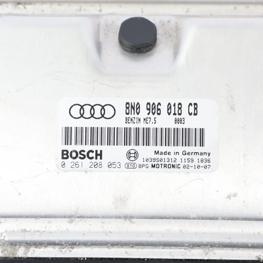 8N 1.8T BAM 224HP Quattro Motorsteuergerät ECU Manual für Audi TT mit Teilenummer 8N0906018CB Audi TT 8N 1.8T BAM 224HP Quattro Motorsteuergerät ECU Manual - SKU 8N0906018CB - Teilenummer 8N0906018CB