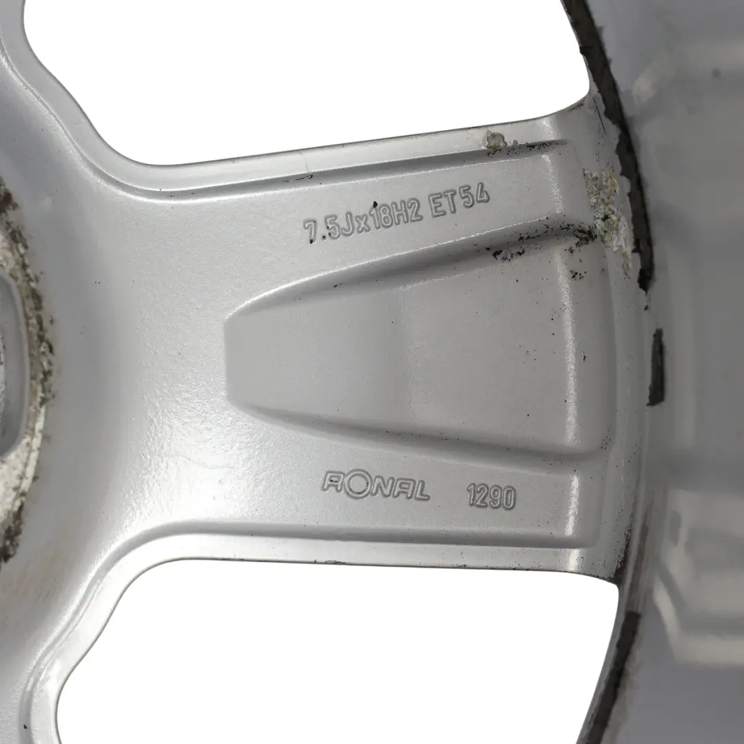 Audi A3 8P Wheel Rim Alloy Silver 18" ET:54 7,5J - SKU 8P0601025S-2 - Part number 8P0601025S