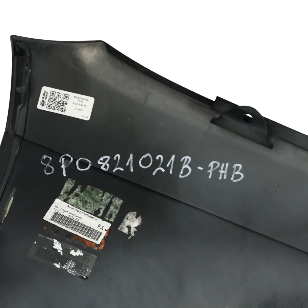 Audi RS3 8P Side Panel Front Left N/S Wing Fender Phantom Black - Z9Y - SKU 8P0821021B-PHB - Part number 8P0821021B