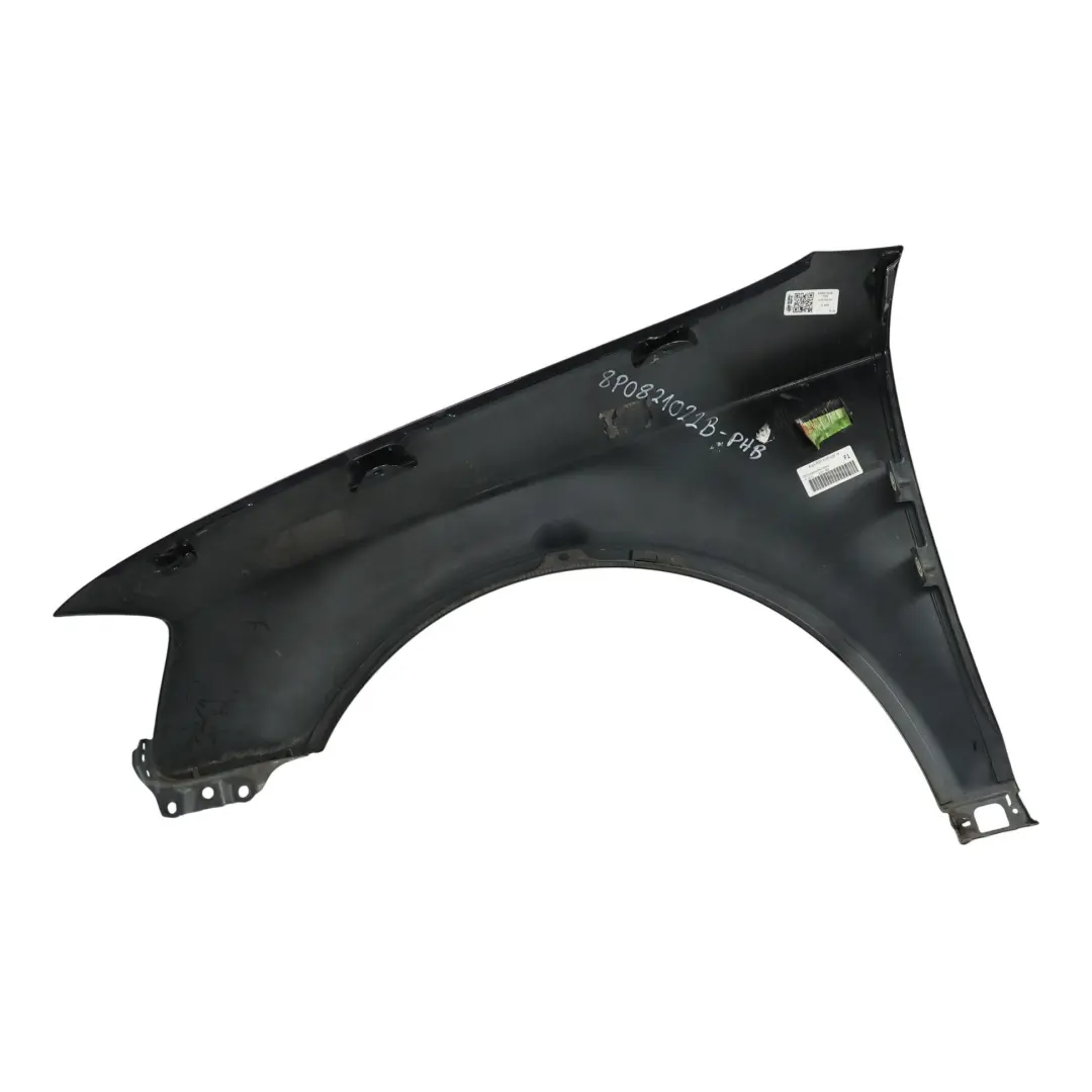 Audi RS3 8P Pannello Laterale Anteriore Destro Parafango Phantom Black - Z9Y - SKU 8P0821022B-PHB - Numero di parte 8P0821022B