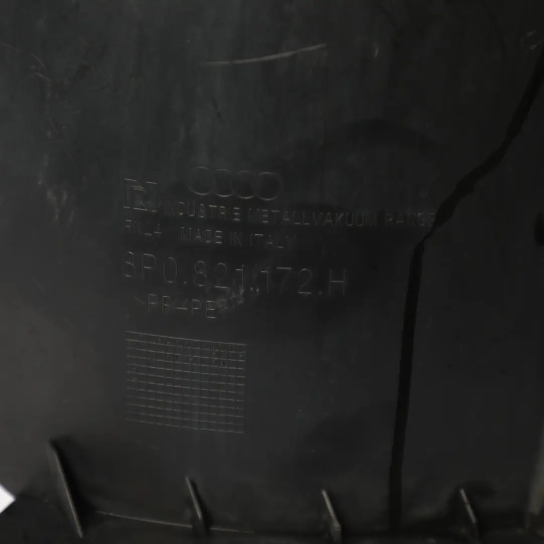 Front Wheel Arch Housing Cover Splash Guard Right O/S to Audi RS3 8P with Part number 8P0821172H Audi RS3 8P Front Wheel Arch Housing Cover Splash Guard Right O/S - SKU 8P0821172H - Part number 8P0821172H