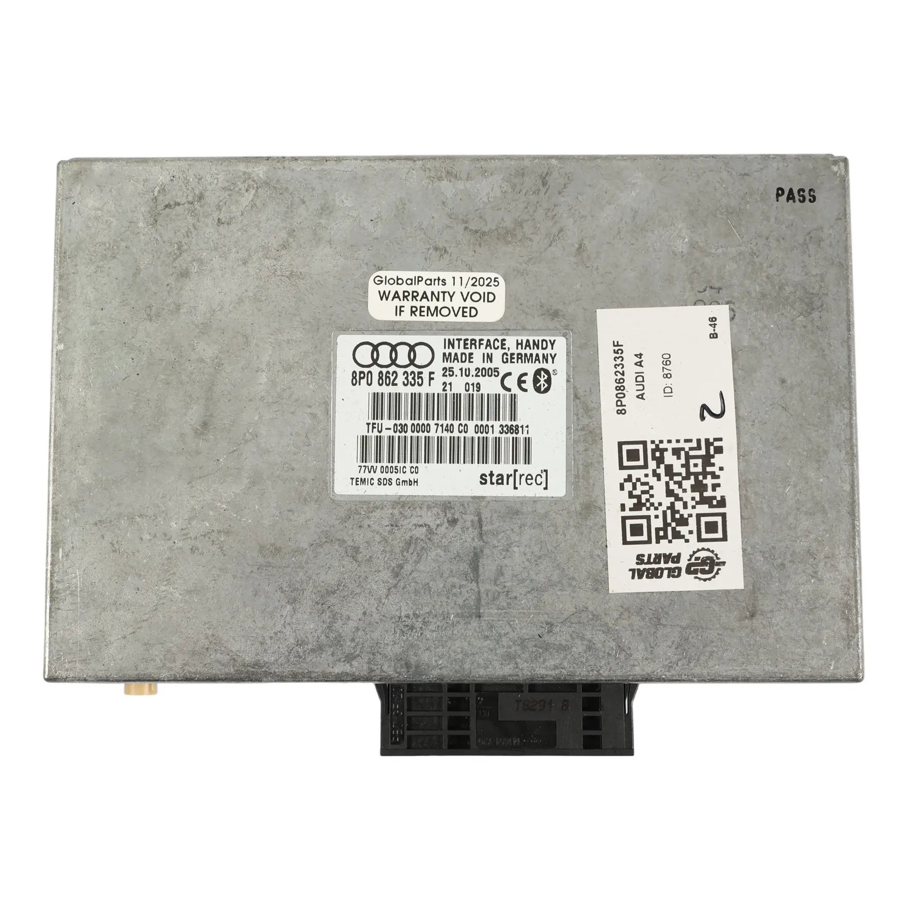 Audi A3 8P A4 B7 Module D'Interface Bluetooth Mains Libres 8P0862335F