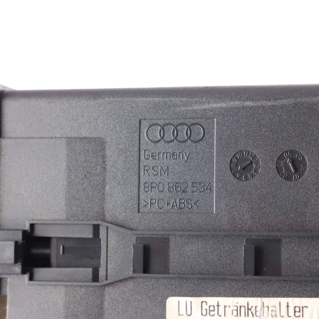 Salpicadero Portavasos Embellecedor Cubierta para Audi A3 8P con número de pieza 8P0862534 Audi A3 8P Salpicadero Portavasos Embellecedor Cubierta - SKU 8P0862534 - Número de pieza 8P0862534