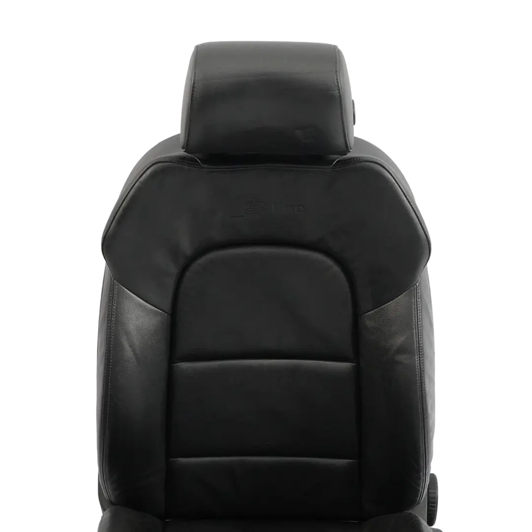 Audi A3 8P Sportback Sitz Vorne Links S-Line Leder Wien Seele Schwarz - SKU 8P0881805CF-1 - Teilenummer 8P0881805CF