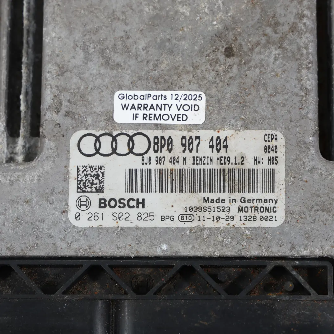 Audi RS3 8P 2.5 TFSI CEPA Quattro 340HP Sterownik Silnika Automat - SKU 8P0907404-1 - Numer Części 8P0907404