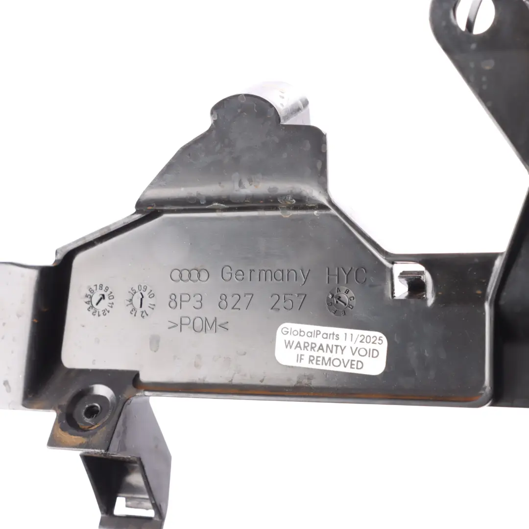 Audi A3 8P Rear Tailgate Lock Catch Latch Cover Surround Panel Trim - SKU 8P3827257 - Part number 8P3827257