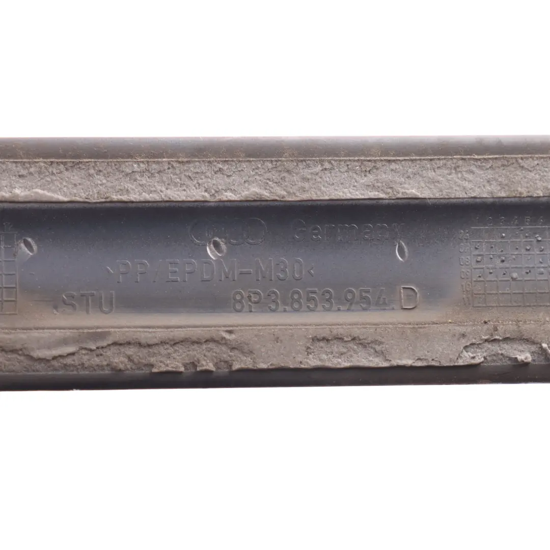 Moldura Puerta Delantera Panel Embellecedor Lado Derecho Negro - Y9B para Audi A3 8P con número de pieza 8P3853954D Audi A3 8P Moldura Puerta Delantera Panel Embellecedor Lado Derecho Negro - Y9B - SKU 8P3853954D-BBL - Número de pieza 8P3853954D