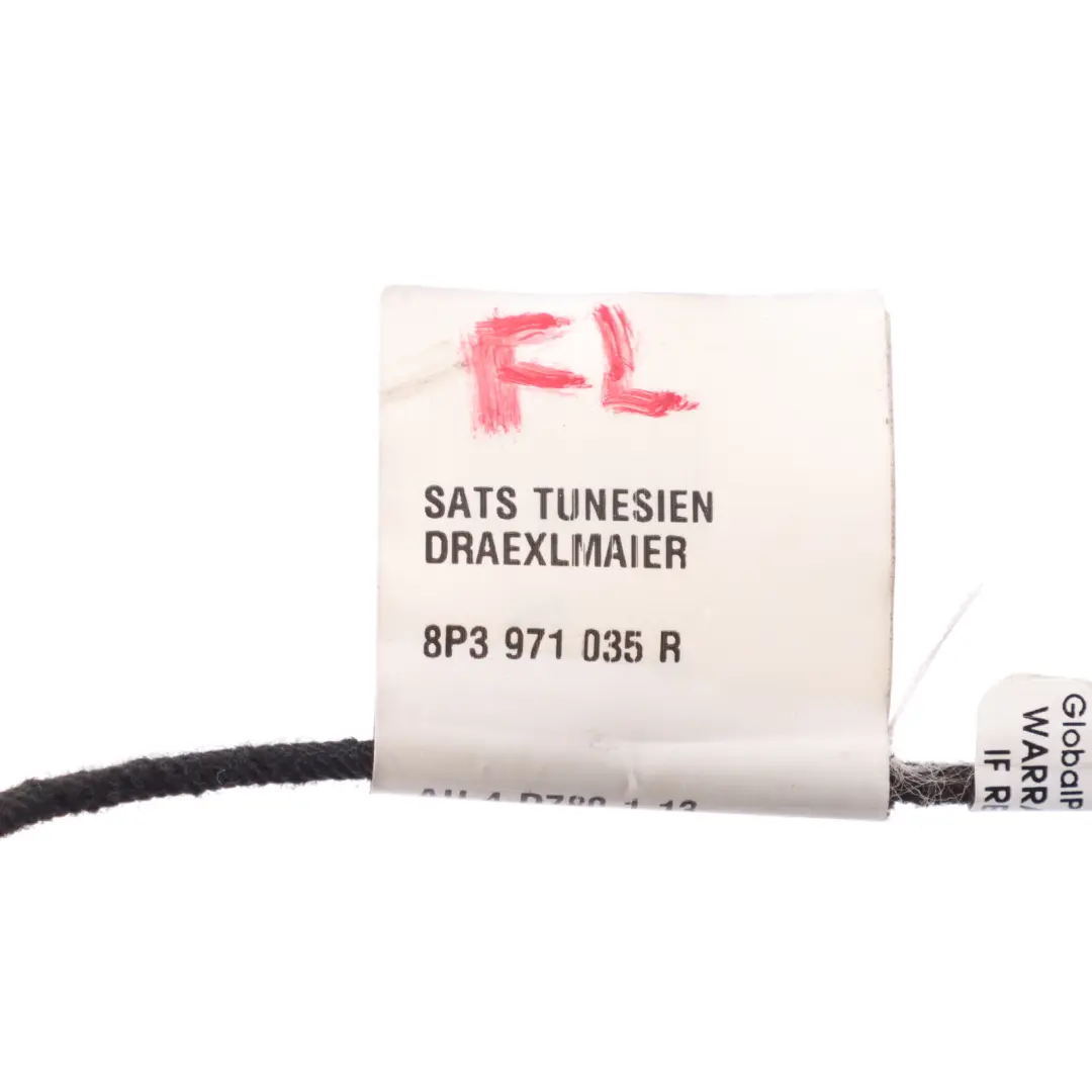 Audi A3 8P Door Wiring Loom Cable Harness Front Passenger's Side - SKU RHD-8P3971035R - Part number 8P3971035R