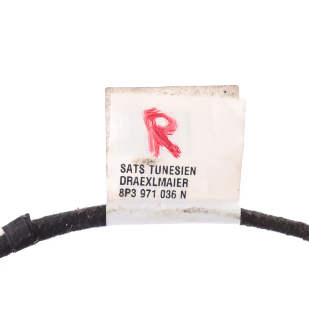 Audi A3 8P Door Wiring Loom Cable Harness Front Driver's Side - SKU RHD-8P3971036N - Part number 8P3971036N