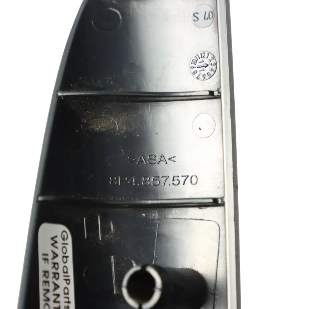 Audi A3 8P 5D Türkarte Ecke Trim Abdeckung Schwarz Hinten Rechts 8P4839176A - SKU 8P4857570 - Teilenummer 8P4857570