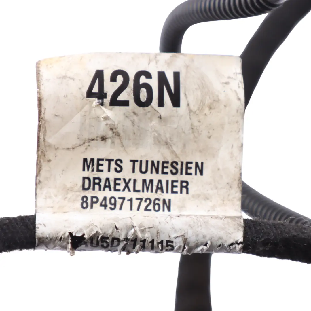 Audi A3 S3 8P Boot Trunk Lid Tailgate Wiring Loom Harness Cable - SKU 8P4971726N - Part number 8P4971726N