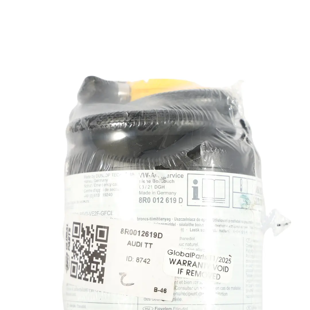 8S Uszczelniacz Do Naprawy Opon do Audi A4 B9 A5 F5 TT o numerze 8R0012619D Audi A4 B9 A5 F5 TT 8S Uszczelniacz Do Naprawy Opon - SKU 8R0012619D - Numer Części 8R0012619D