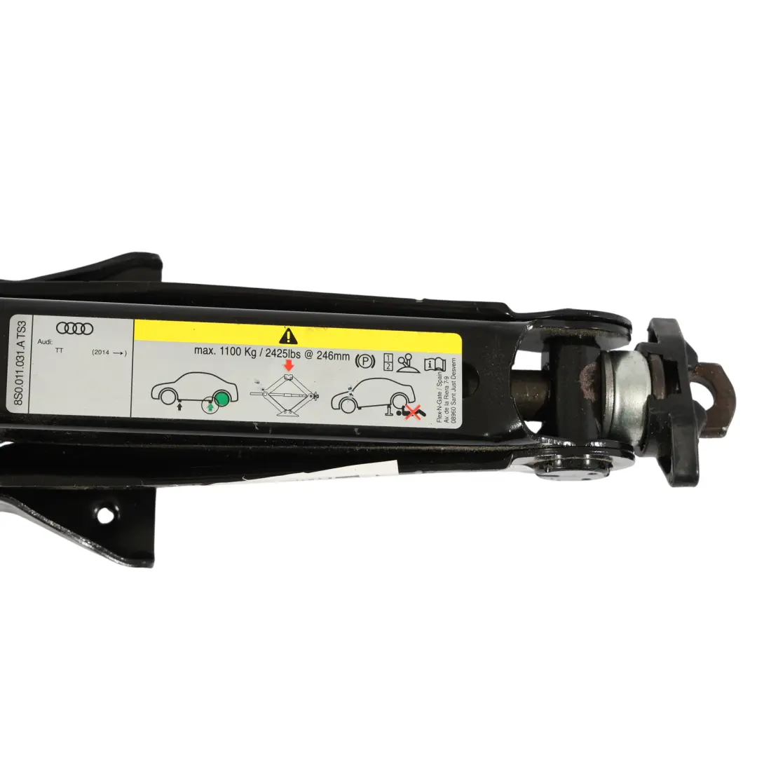 8S Elevador Gato Herramienta Emergencia Reparación Ruedas para Audi TT FV con número de pieza 8S0011031A Audi TT FV 8S Elevador Gato Herramienta Emergencia Reparación Ruedas - SKU 8S0011031A - Número de pieza 8S0011031A