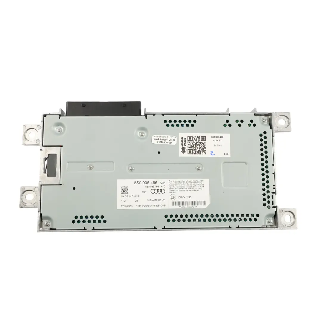 8S Système Audio Haut Gamme Amplificateur Bang & Olufsen pour Audi TT FV à propos du numéro de pièce 8S0035466 Audi TT FV 8S Système Audio Haut Gamme Amplificateur Bang & Olufsen - SKU 8S0035466 - Numéro de pièce 8S0035466